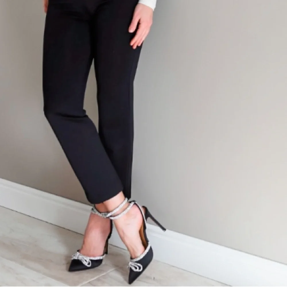 Express strappy rhinestone heels